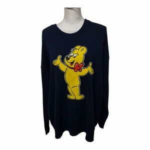 Haribo Gummy Bear Navy Unisex Sweater XL NWT